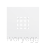 ZS70. RingBOX - KNX Doorbell cover 70X70 mm - Matt White