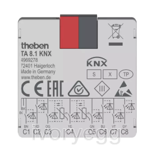 KNX Universal Input, 8-way key interface