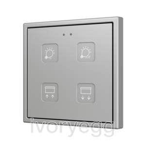 Tecla RGB 70 X4. PC-ABS Capacitive push button 70x70 - 4 buttons - Custom