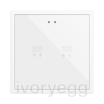 Flat RGB 70 X2. Glass Capacitive push button 70x70 - 2 buttons - Custom