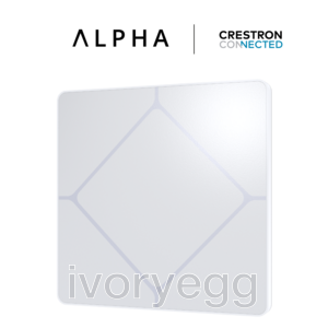 TAP-5 ALPHA Touch Switch - Cresnet, Matt White