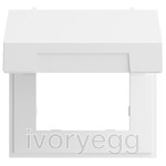 System 70 mounting frame with hinged cover pure white glossy