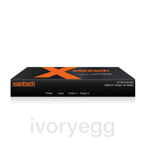 HDMI 4K 1x2 Splitter with Audio Breakout and EDID Management