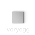 Adelante small blank faceplate - anodised aluminium natural