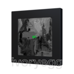 Flat RGB 55 X1. Glass capacitive push button 55x55 - 1 button - 360° Custom
