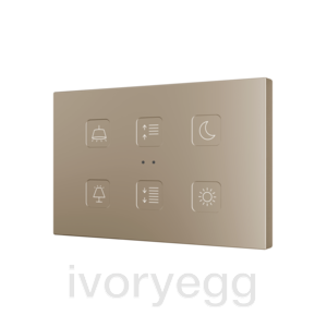 Tecla RGB XL 6. PC-ABS Capacitive push button - 6 buttons - Custom