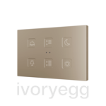 Tecla RGB XL 6. PC-ABS Capacitive push button - 6 buttons - Custom
