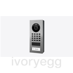 IP intercom, Surface Mount, 1-button, Incl. SM housing, V2A stainless steel, brushed