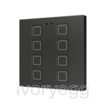 Tecla RGB 8. PC-ABS Capacitive push button - 8 buttons - Anthracite