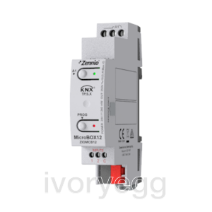 MicroBOX 12. KNX actuator with KNX Secure - 1 output 16A / 2 inputs A/D