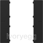 Rocker set 1-gang push-button sensor 4.55 Plus black matt