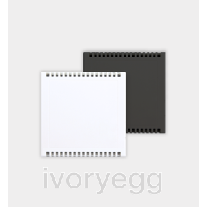 Indoor / room temperature sensor, Frame size 55mm, UP, white