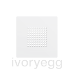ZS55. RingBOX - KNX Doorbell cover 55x55 mm - Matt White