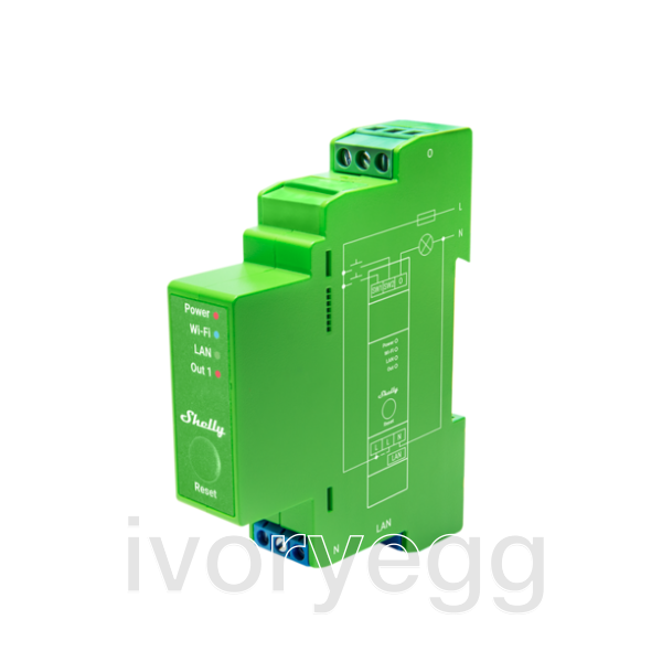 Professional 1-channel DIN rail smart dimmer with power monitoring by ...