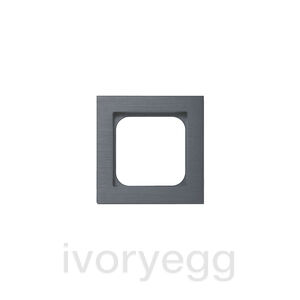 Frame - 1 gang - brushed volcanic grey