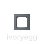 Frame - 1 gang - brushed volcanic grey