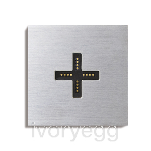 Eve plus wall base cover brushed aluminium