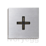Eve plus wall base cover brushed aluminium