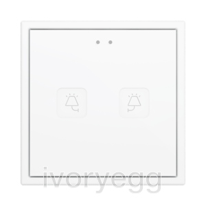 Tecla RGB 70 X2. PC-ABS Capacitive push button 70x70 - 2 buttons - Custom 
