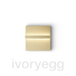 Adelante dual light - anodised aluminium brass tone