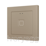 Tecla RGB 55 X1. PC-ABS Capacitive push button 55x55 - 1 button - Champagne