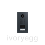 IP intercom, RFID, 1-button, RAL 7016, stainless steel, powder-coated, semi-gloss