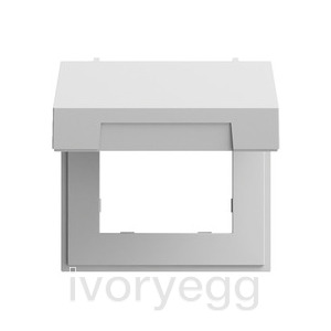 System 70 mounting frame with hinged cover grey matt (lacquered)