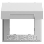 System 70 mounting frame with hinged cover grey matt (lacquered)