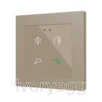 Flat RGB 55 X4. Glass capacitive push button 55x55 - 4 buttons - Custom