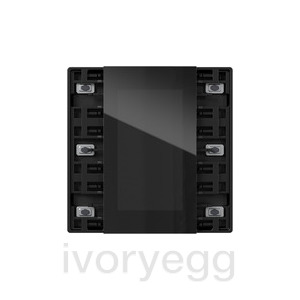 KNX Pushbutton sensor 4.55 Plus, 1-gang/3-gang, black