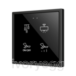 Flat RGB 70 X4. Glass Capacitive push button 70x70 - 4 buttons - Custom