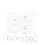 Tecla RGB XL 4. PC-ABS Capacitive push button - 4 buttons - White