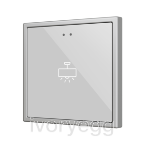 Flat RGB 70 X1. Glass Capacitive push button 70x70 - 1 button - Custom