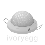 Presentia C Multisensor. KNX presence detector with multiple sensors for ceiling mounting - white