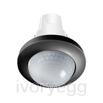 DALI-2 ceiling presence detector + DALI-2 control unit + power supply - Black