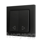 ZS55. Double Soft push button for 2 binary inputs 55x55 mm – Anthracite - Custom. Minimum 100 units per design