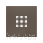 ZS70. RingBOX - KNX Doorbell cover 70X70 mm - Mocha