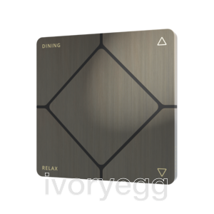 TAP-5 ORE Touch Switch - Cresnet, Brushed Jordan Bronze, Engraved