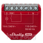 WiFi/Zigbee-operated smart switch with power monitoring, 1 channel, 16A