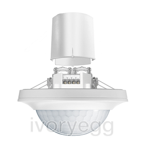 DALI-2 ceiling presence detector as input device for DALI-2 lighting - White