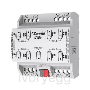 MAXinBOX SHUTTER 4CH V3. Shutter actuator 4 channels