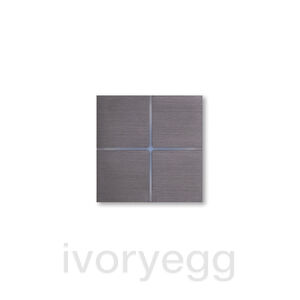 Sentido front - quad - brushed volcanic grey
