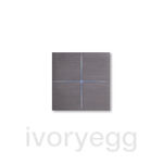 Sentido front - quad - brushed volcanic grey
